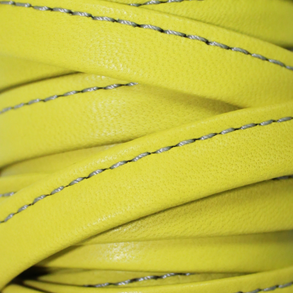 3/8" Flat Stitched Leather (Available in Multiple Colors)