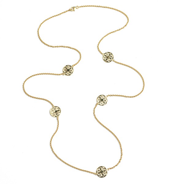 Southern Gates Gold Plated 30" Charm Necklace