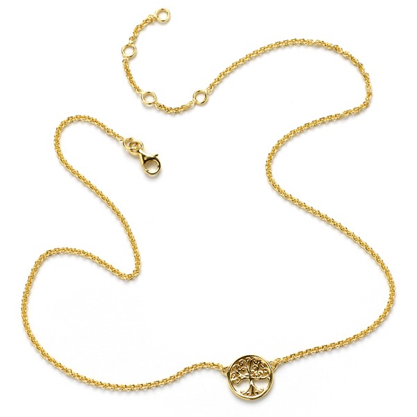 Southern Gates Collection Gold Plated Oak Tree Necklace