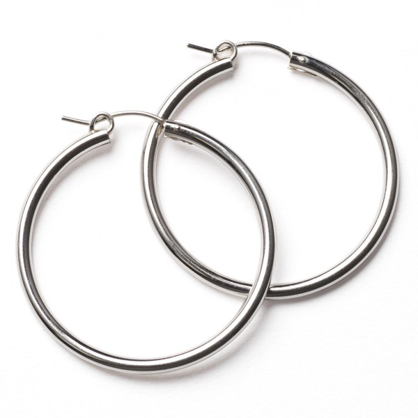 CARGO® 30MM Round Sterling Silver Earrings JF301SS