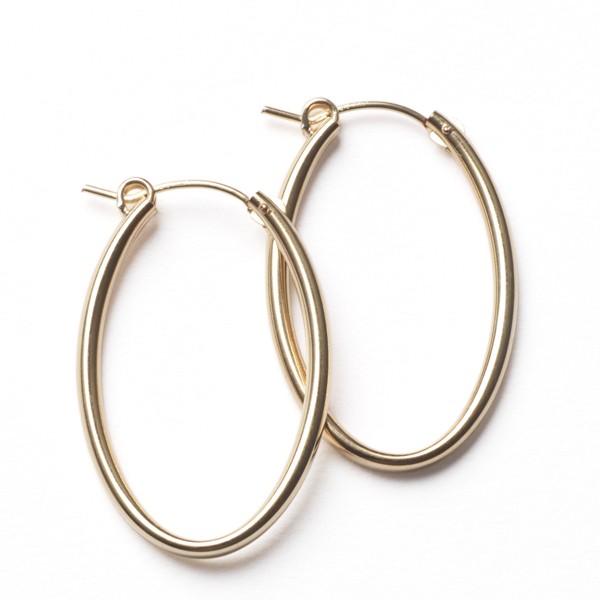 CARGO® 30MM Oval Gold Filled Earrings JF304GF