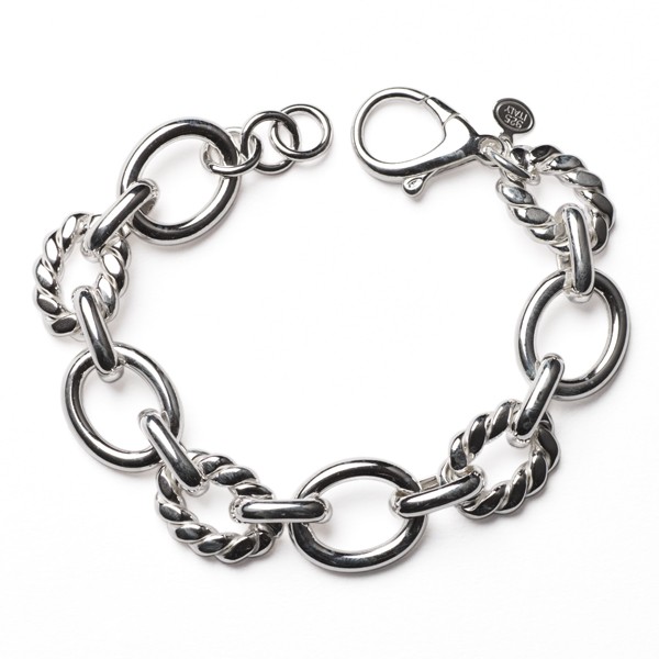 CARGO® Italian Sterling Silver Link Bracelet, 8in KAR552