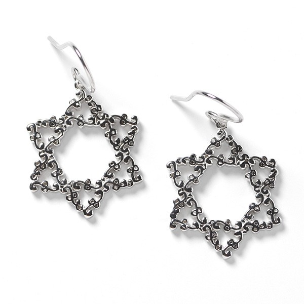 Southern Gates Star of David Earrings (E596)