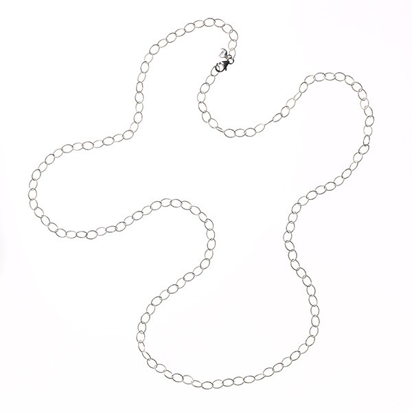 Textured Oval 36" Necklace (MS101SS)