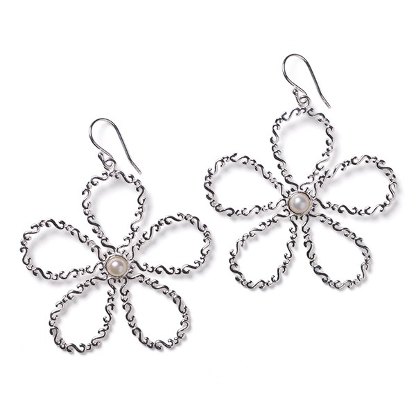 Southern Gates E604 Courtyard Scrolling Vine Petal Earring