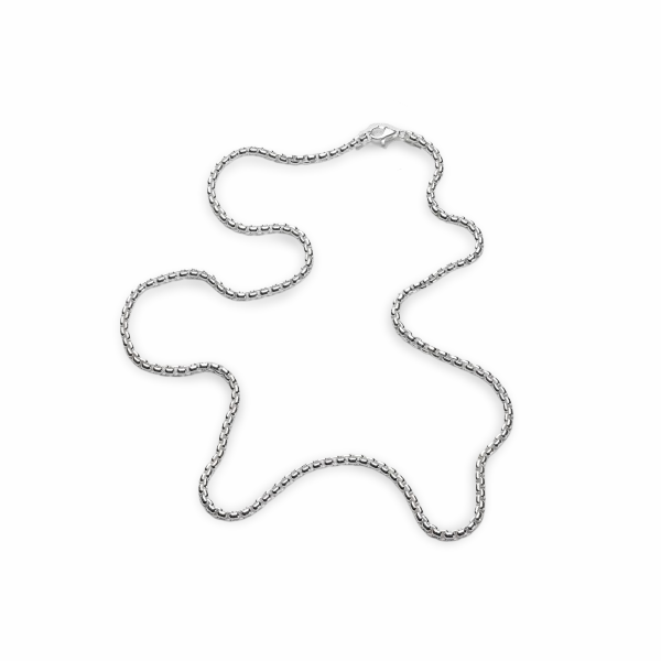 MSC112OX 3.6mm Oxidized Silver Rounded Box Chain