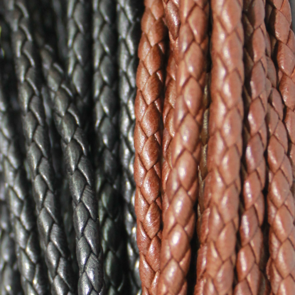 3.6mm Braided Nappa Lamb Leather (Available in Multiple Colors)