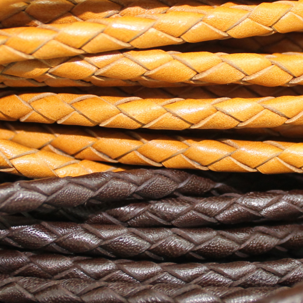 5.0mm Braided Kangaroo Leather (Available in Multiple Colors)
