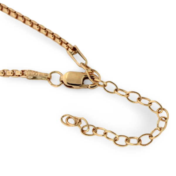 MSC22 1.6mm Gold Filled Rounded Box with Extender 