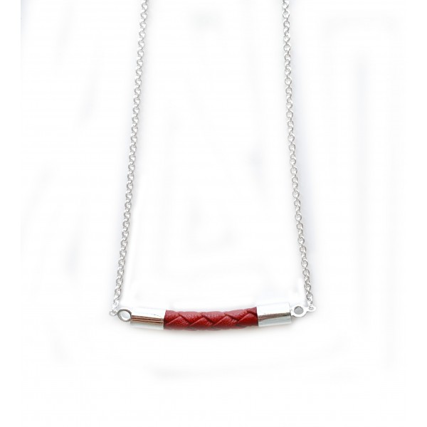 Lux Leather Horizontal Necklace