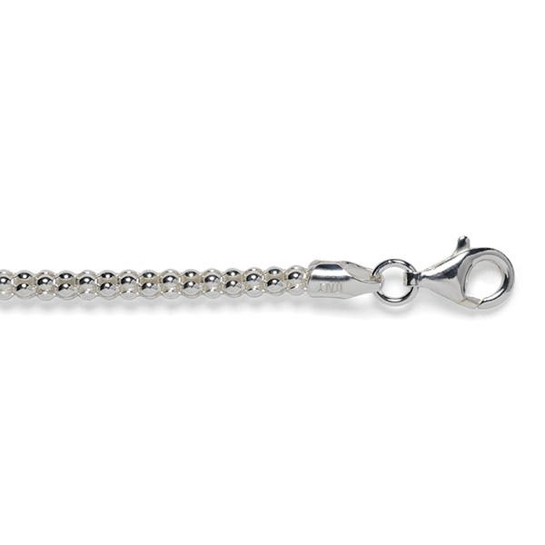 ALL23 2.8mm Sterling Silver Popcorn Chain