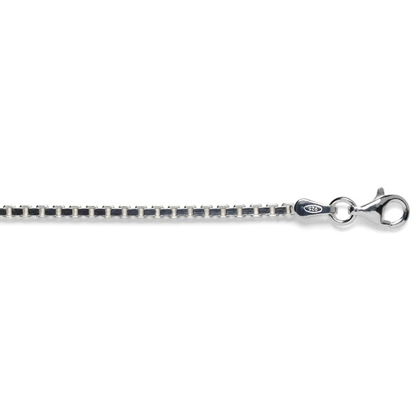 BOX036 1.7mm Sterling Silver Box Chain