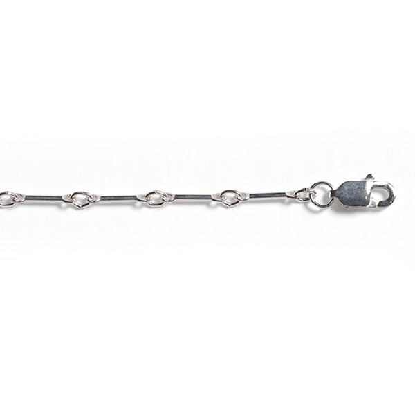MSC567 1mm Sterling Silver Tiny Bar Chain