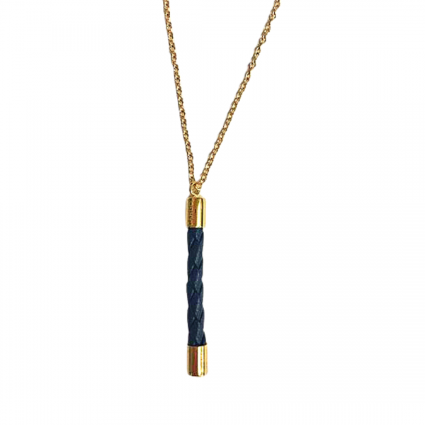 Lux Leather Vertical Necklace
