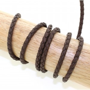 4.0mm Braided Nappa Lamb Leather (Available in Multiple Colors)