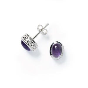 E618A Mary Amethyst Earrings
