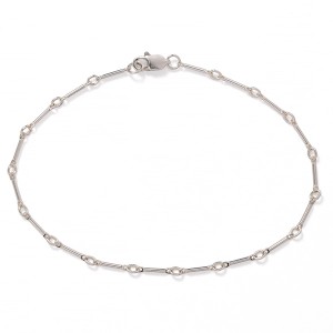 MSC567 1mm Sterling Silver Tiny Bar Bracelet