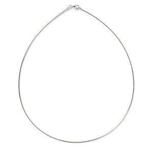 ALL29 1.3mm Sterling Silver Round Omega Chain - Retired 