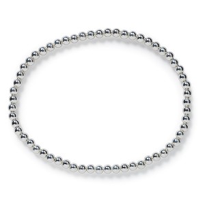 B339 3mm Round Bead Elastic Bracelet