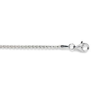 MSC22 1.6mm Sterling Silver Rounded Box Chain