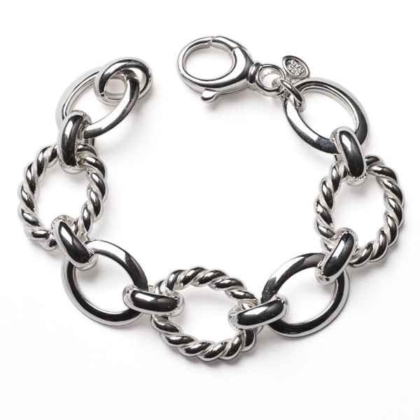 CARGO®  Italian Bracelet Twist and Large Oval Alternating Links, 7.5 in KAR545