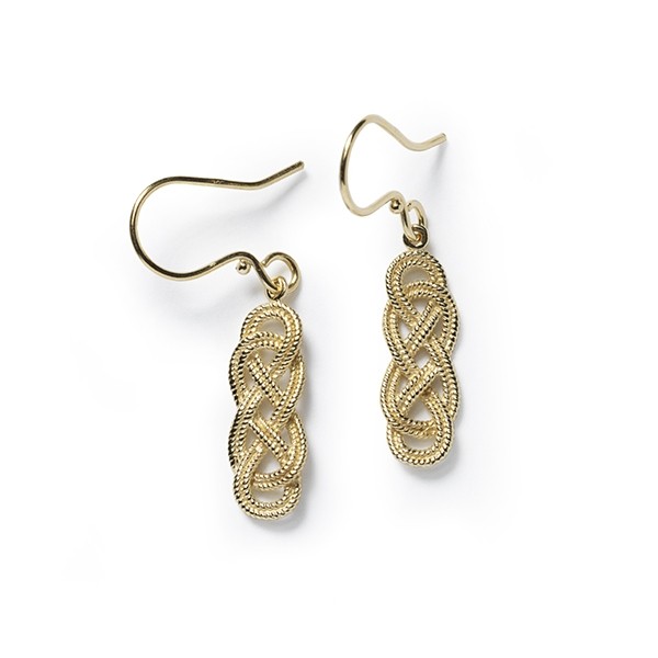 Southern Gates Collection Harbor Series Rope Knot Earrings GP